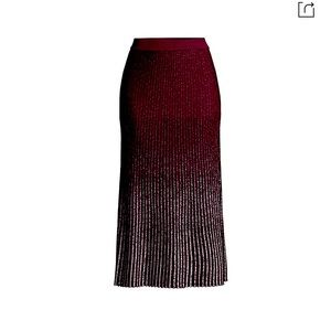 NWT Misook Metallic Knit Skirt